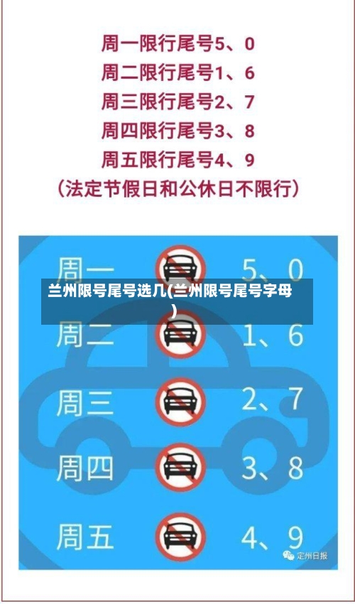 兰州限号尾号选几(兰州限号尾号字母)-第2张图片