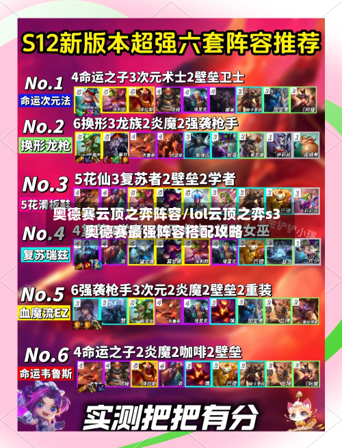 奥德赛云顶之弈阵容/lol云顶之弈s3奥德赛最强阵容搭配攻略
