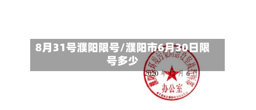 8月31号濮阳限号/濮阳市6月30日限号多少-第2张图片