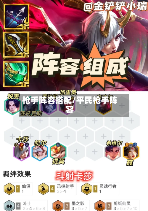 枪手阵容搭配/平民枪手阵容