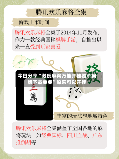 今日分享“微乐麻将万能开挂器苹果版下载免费”原来可以开挂