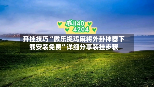 开挂技巧“微乐捉鸡麻将外卦神器下载安装免费”详细分享装挂步骤-第2张图片