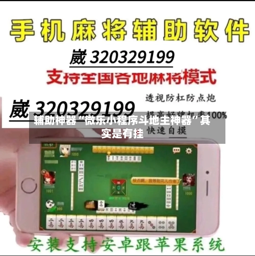 辅助神器“微乐小程序斗地主神器”其实是有挂-第2张图片