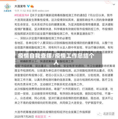 疫情自我查摆/疫情工作总结个人