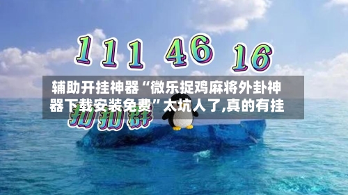 辅助开挂神器“微乐捉鸡麻将外卦神器下载安装免费”太坑人了,真的有挂-第2张图片