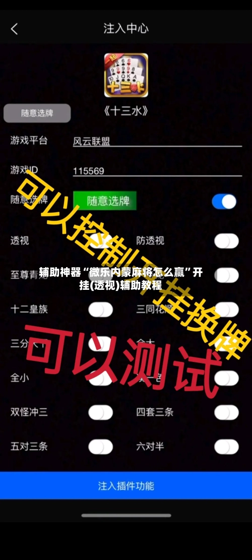 辅助神器“微乐内蒙麻将怎么赢	”开挂(透视)辅助教程-第3张图片