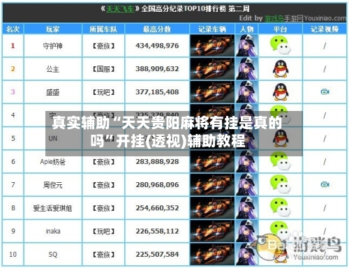 真实辅助“天天贵阳麻将有挂是真的吗”开挂(透视)辅助教程