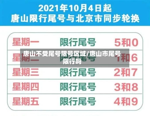 唐山不受尾号限号区域/唐山市尾号限行吗-第2张图片