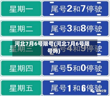 河北7月6号限号(河北7月6号限号吗)-第3张图片