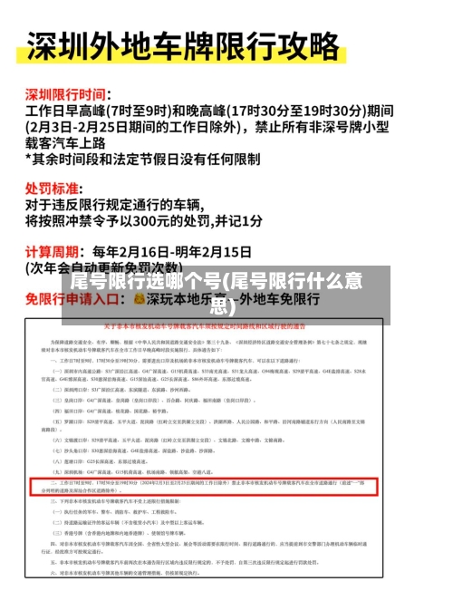 尾号限行选哪个号(尾号限行什么意思)-第2张图片